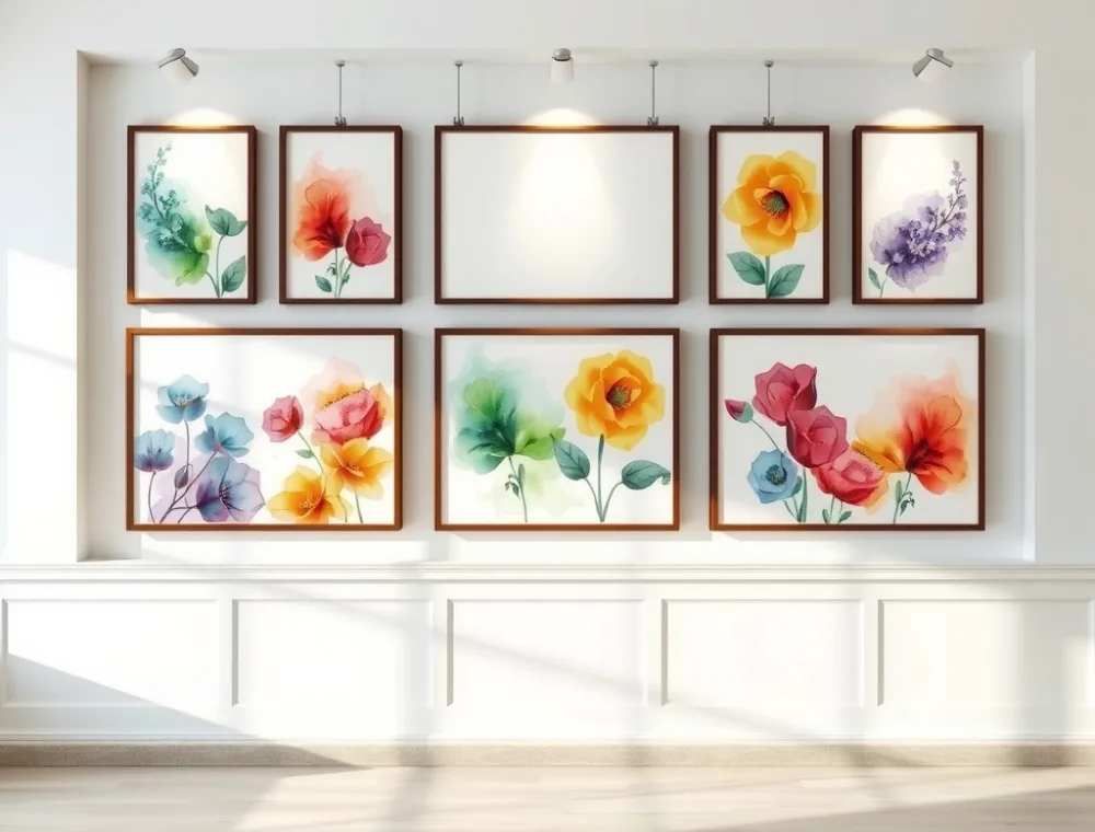 Watercolor Art Display
